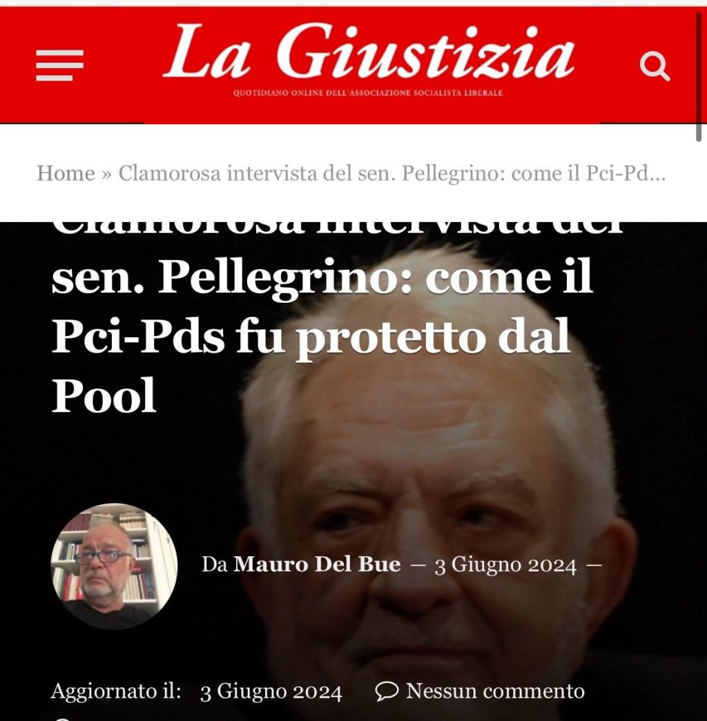 Riporto un articolo di grande interesse uscito per Giustizia.it di Mauro del Bue
